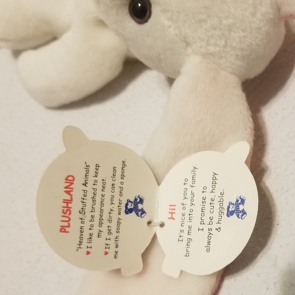 Like new 1999 Plushland white bunny - Picture 4 of 7